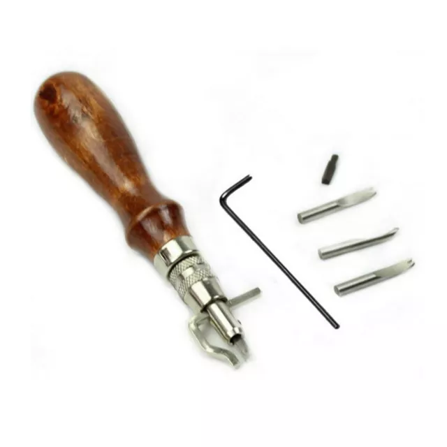 DIY Leathercraft Stitching Groover Skiving Edger Beveler Leather Working Tools