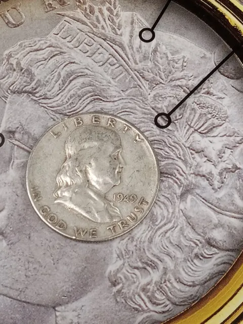 1949 S Silver Franklin Half Dollar Tp-5414