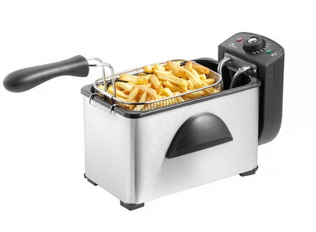 Elektro Doppel-Friteuse 12 Liter, 5000W – Edelstahl Frittöse Mit Kaltzonen-Technik Für Restaurant & Haushalt
