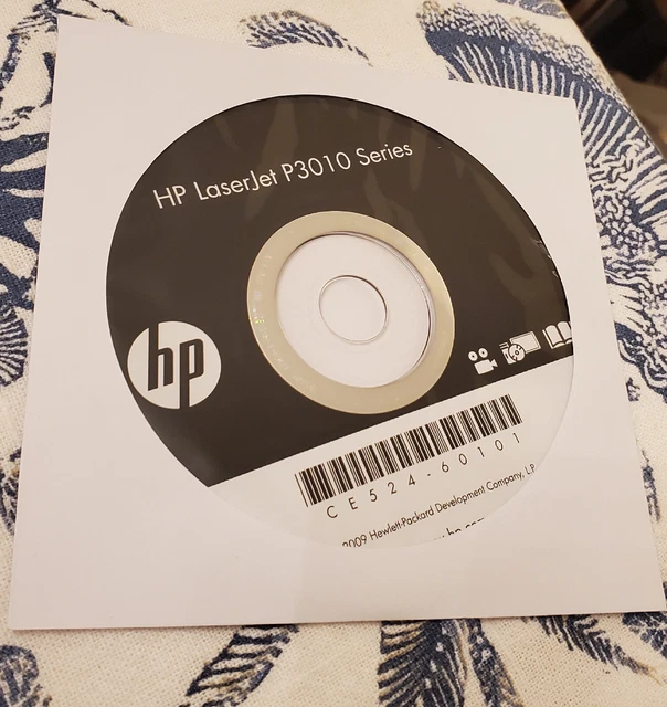 HP LaserJet P3010 Series Printer Drivers & Software CD Disk
