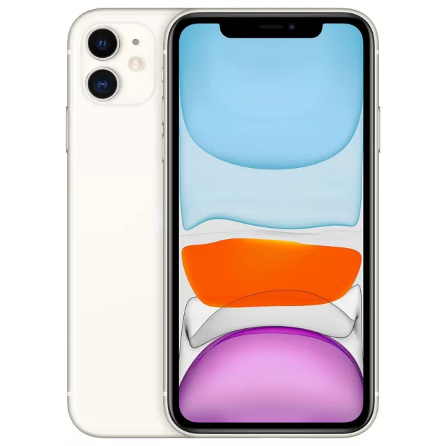 APPLE iPhone 11 128 Go Blanc Reconditionne Parfait etat