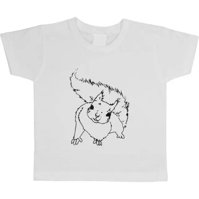 'Curious Squirrel' Children's / Kid's Cotton T-Shirts (TS011790)