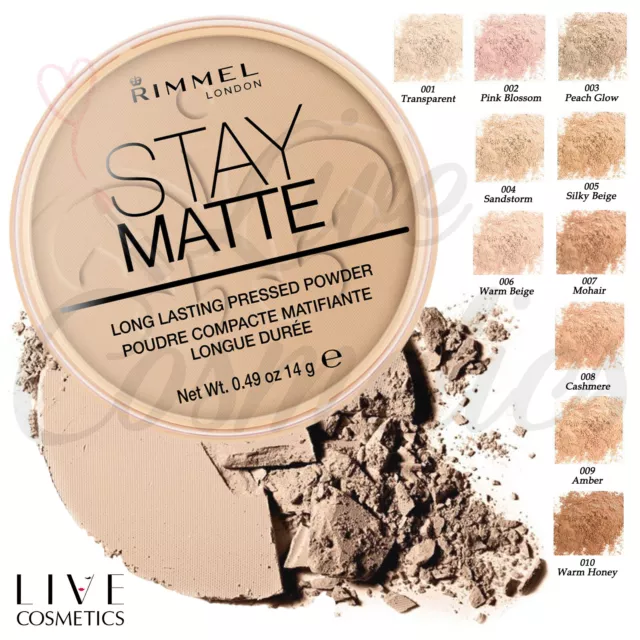 Rimmel Stay Matte Long Lasting Pressed Powder **Choose Your Shade**