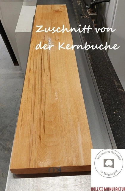 Holzzuschnitt Massivholz Bohle (Kern-) Buche Wandboard Holzbrett DIY Bastelholz
