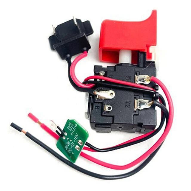 Interrupteur Marteau Perceuse FA2-6/2B – Commande Outil Électrique 250V 6A/12A – Uxcell