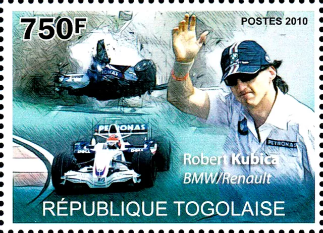 Togo MNH Robert Kubica Polen Bmw Sauber Renault Auto Rennwagen Formel 1 F1