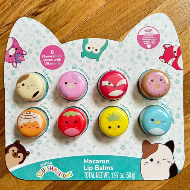 Bálsamo labial de macarrones con sabor a malvavisco blando 8 con vitamina E