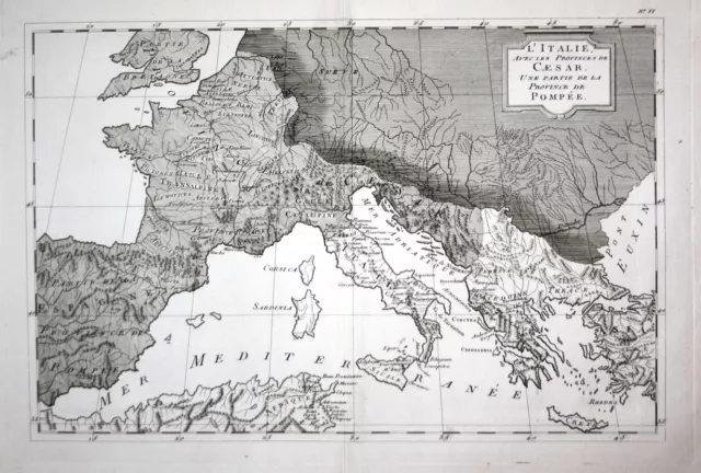Italia Italy Italien Europe Roman Empire Philippe Pretot map Karte 1787