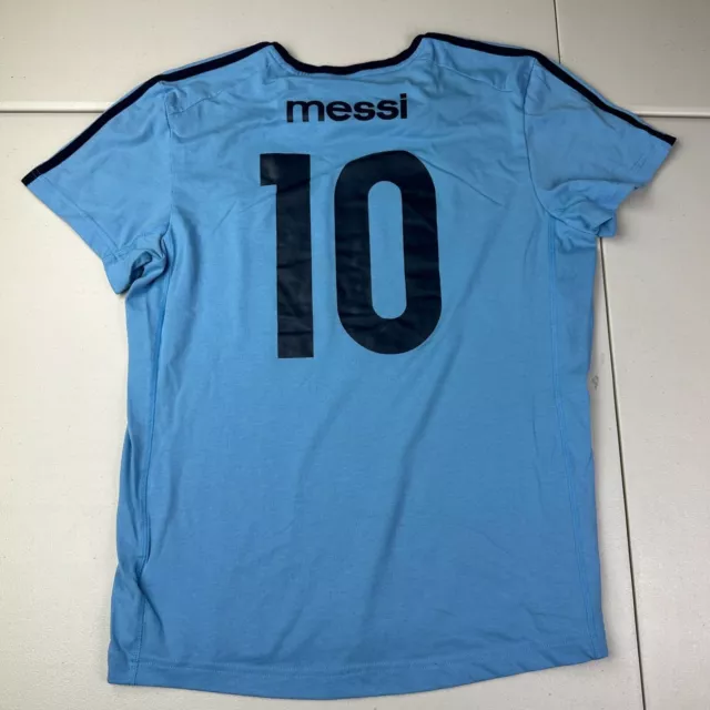 Adidas Argentina Soccer T Shirt Lionel Messi #10 Size Large