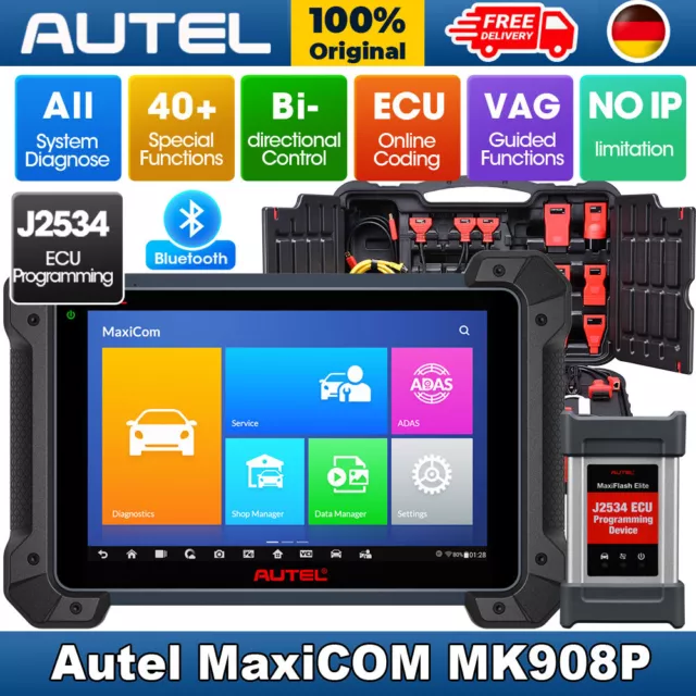 2024 Autel MaxiSys MK908P Pro KFZ OBD2 Diagnosegerät Alle System ECU Key Program