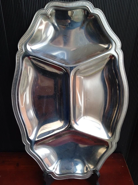 Grand Plat à Poisson Ovale En Inox LETANG REMY – 50cm, Style Guy DEGRENNE, Super Pour Les Repas De Fête !