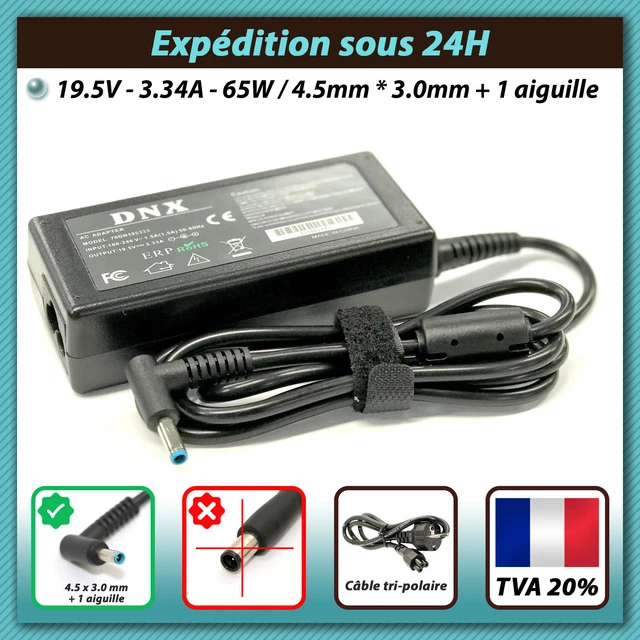 Chargeur Alimentation Pour HP Notebook 17-AK006NF/AK007NF - 19.5V 3.33A - Neuf