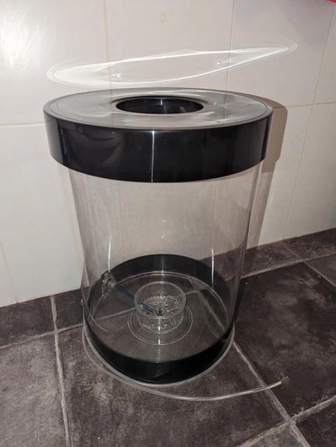 Biobe 35L Fish Tank - Black + LED Light - Accessories Included