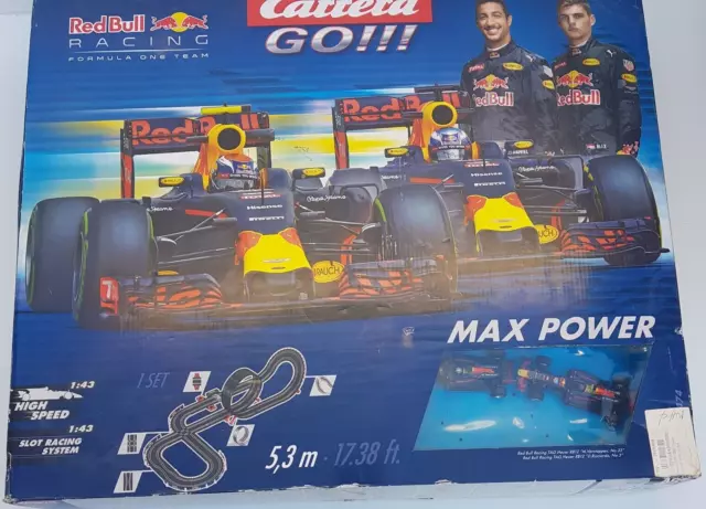 Carrera Go!!! Red bull Max Power Formula one, Vintage slot cars complete set 2