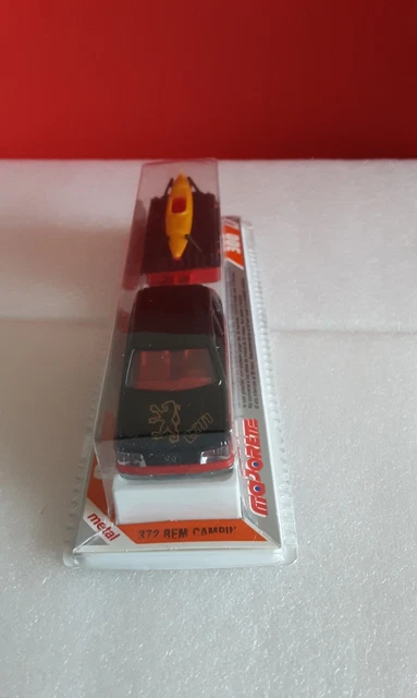 MAJORETTE Série 300 – Peugeot 205 Cab + Remorque Camping – Sous Blister, Made In France