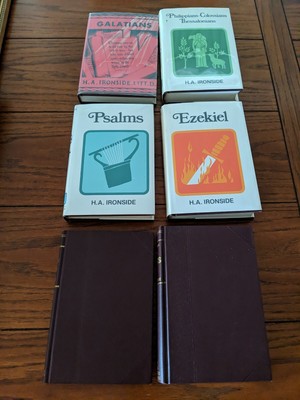 Rare 1-st Edition H. A. Ironside - 6 Books Psalms,Joshua,Ezekiel,Acts, Galations