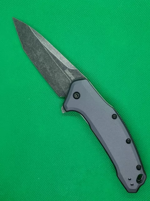 Kershaw Link 1776TGRYBW Gray / Blackwash NIB Made in USA