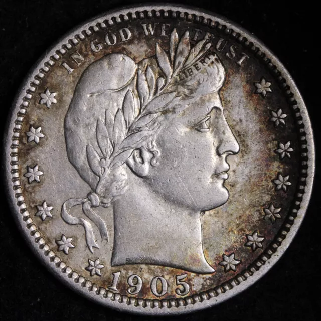 1905 Barber Quarter CHOICE AU FREE SHIPPING E775 RFT