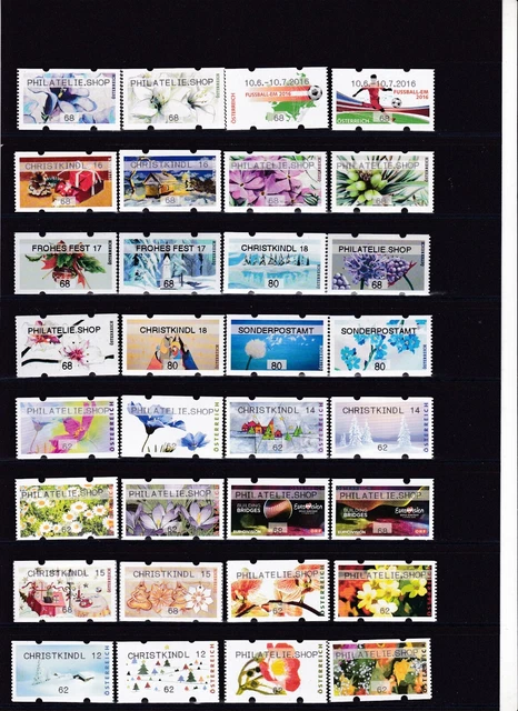 kleine Zusammenstellung Österreich Automatenmarken ex 2011 - 2018 postfrisch
