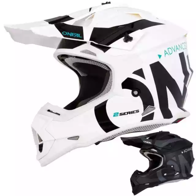 O'Neal Mens Adult Motocross Helmets Dirt Bike Race - 2 Series Slick Off Road