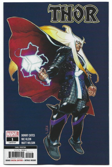 Thor #1 2020 Unread 3rd Print Nic Klein Variant Cover Marvel Comics Donny Cates