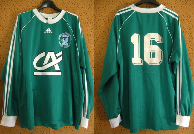 MAILLOT ADIDAS VENTEX Haute Loire 80'S Porté vert coton #13