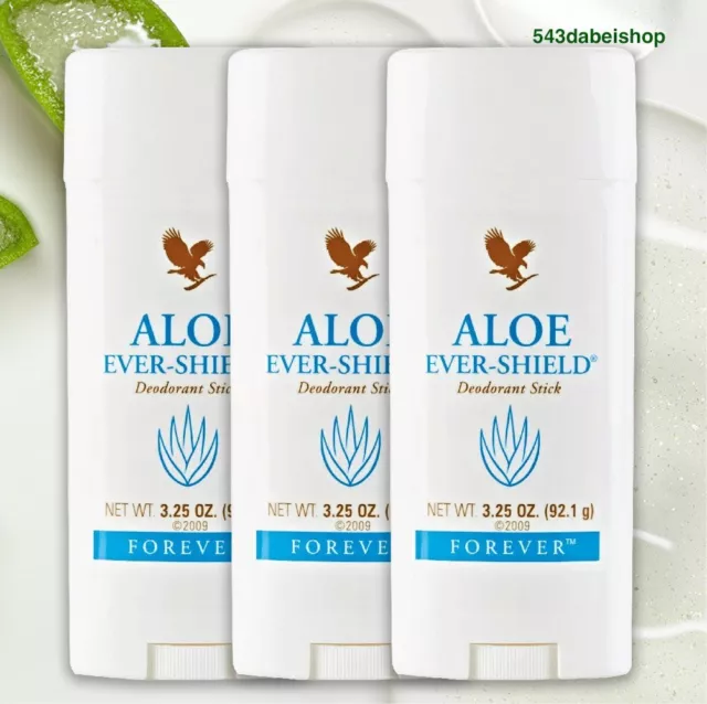 3 x Aloe Vera Ever Shield Deo Stick Forever Living a 92 g NEU