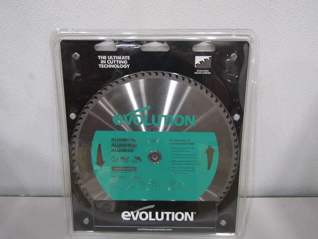 Evolution A355TCT-80CS 14 in. Aluminum Circular Saw Cutting Blade