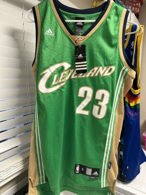 Lebron James #23 Cleveland Cavaliers St Patricks Day Adidas Green Jersey  Rare XL