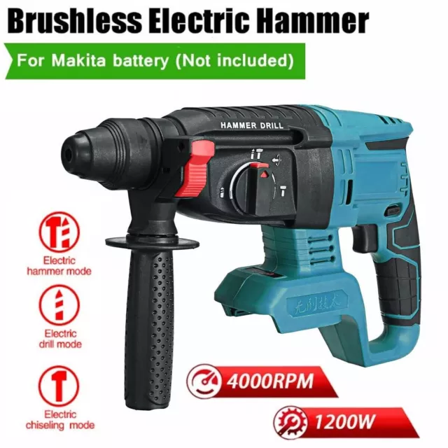 18V For Makita Brushless Hammer SDS+ Rotary Drill Body Only DHR242Z Cordless