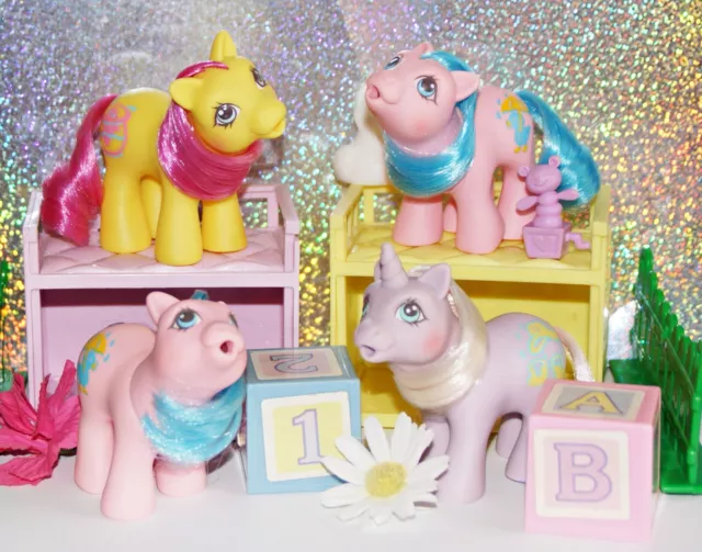 Mein kleines / My Little Pony G1 Drink N Wet Baby Snookums & Co Multi Listing