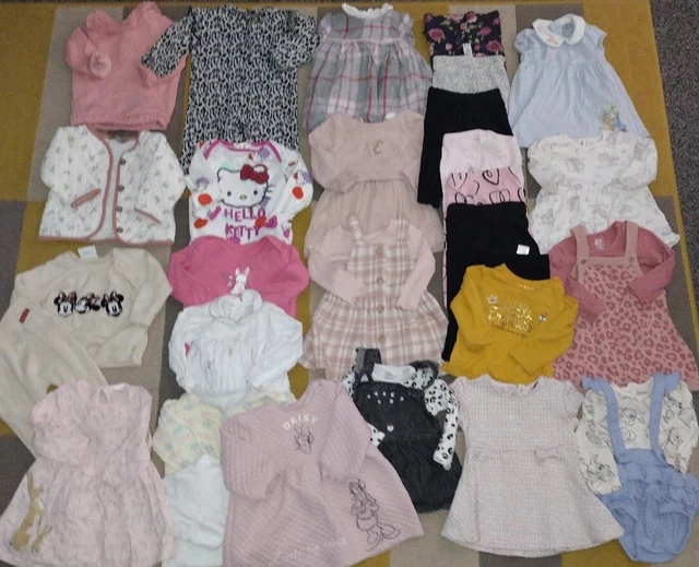 Baby Girls HUGE 3-6 Months Bundle Dresses, Leggings,Sleepsuits,Jacket,Outfits