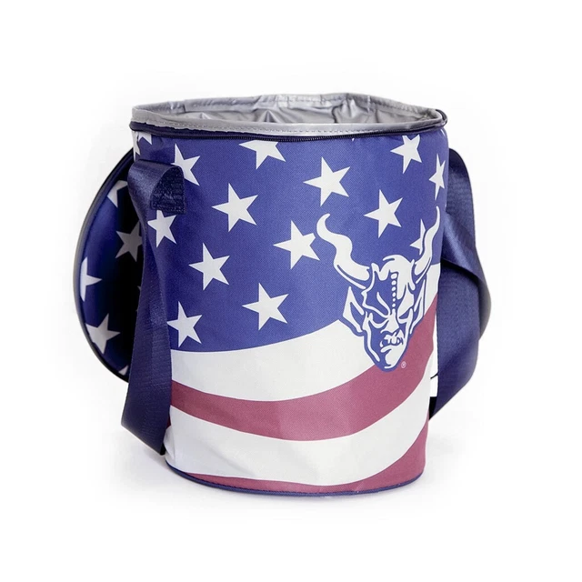 RARE Stone Brewing Cooler USA Flag Fourth of July Red White and Blue 12" Tall