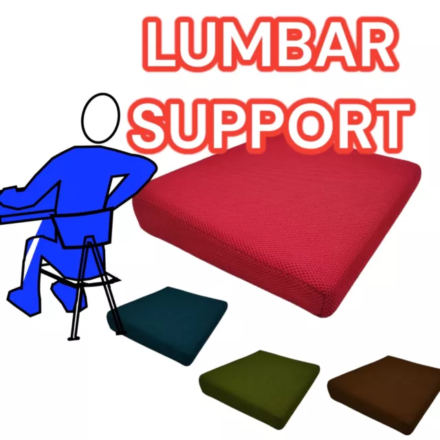 Seat Lumbar Cushion Memory Foam Support Pad Orthopedic Wedge Chair Posture AID