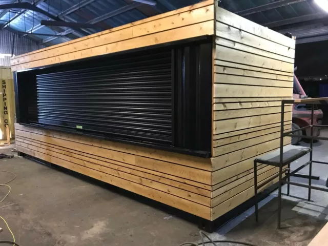 20ft x 8ft  Cladded Food/Drink Outlet shipping container  - Glasgow