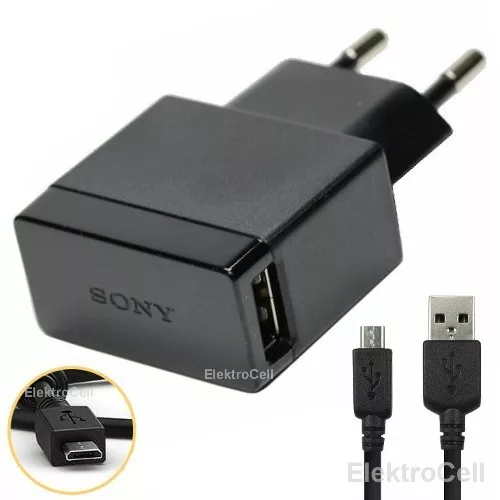 Sony EP880 Adaptateur Chargeur Secteur + USB Cable pour Sony Xperia Z5 Compact