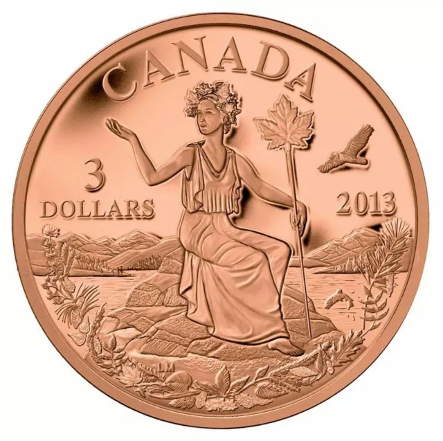 CANADA 2013 Bronze Coin $3 Canada - An Allegory