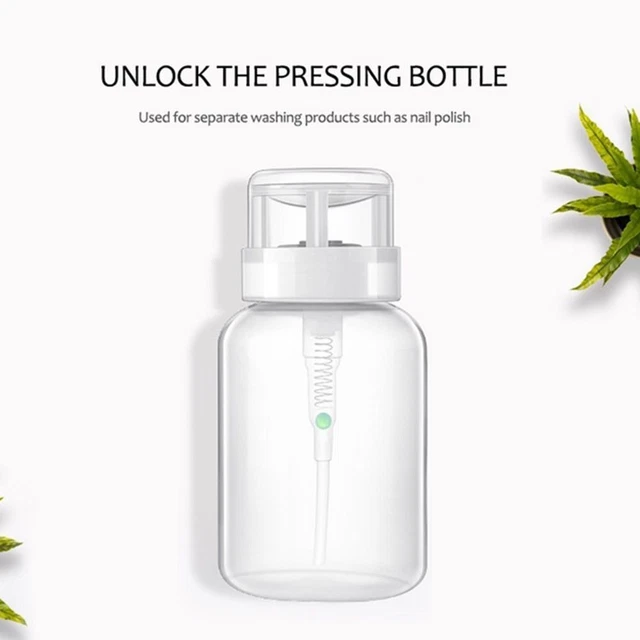Distributeur Vernis à ongle Bouteille vide Abaisser récipient de liquide Pompe 5