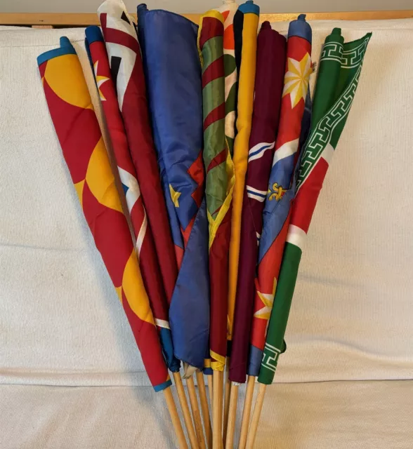 Vintage Palio di Siena Italian Horse Race Scarves Flag Lot 14 Total Siena Italy