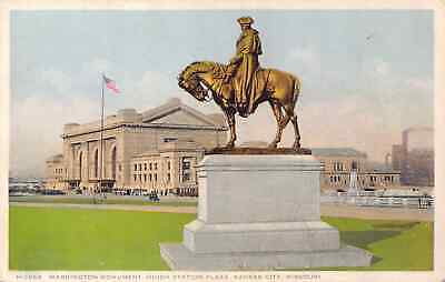 Kansas City, Mo "Washington Monument" Harvey Detroit Publishing Postcard #H-3554