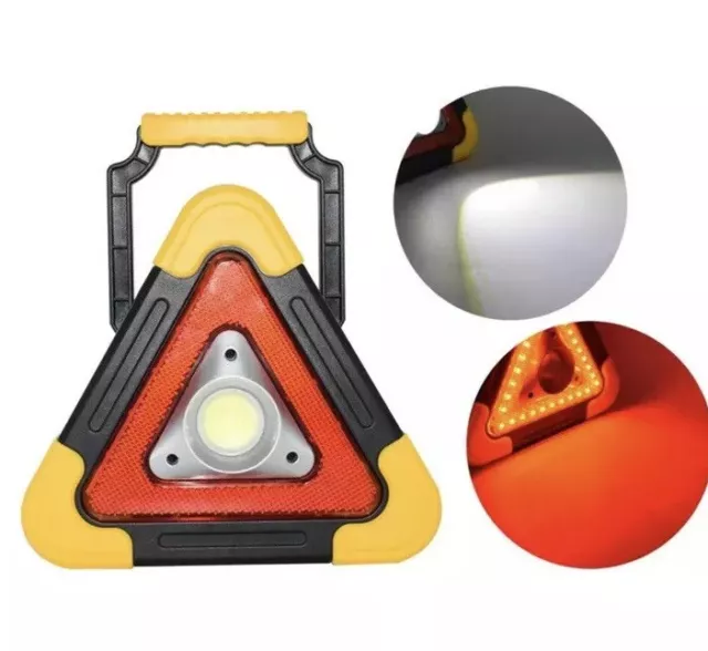 Triangulo Emergencia Led Recargable Lintera 500 Lumens **envío Premiun 24 Horas*