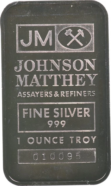 1 Troy Oz. Johnson Matthey Silver Bar Estate Coin Collection *784