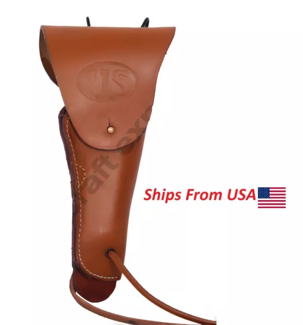 Tan Leather Us Army M1916 Colt .45 Pistol And Holster M1911-Tan Color