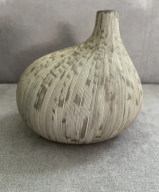 Vintage Habitat Ceramic Vase - Scratch Sgraffito - Retro 50’s Style