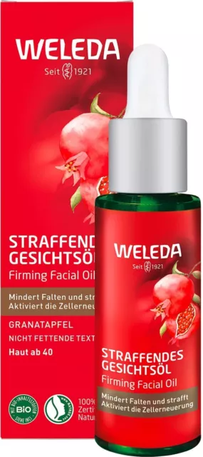 Weleda straffendes Gesichtsöl Intensivpflege mit Granatapfelsamenöl Arganöl 30ml