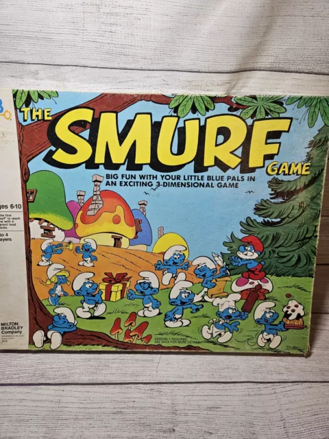 Vintage The Smurf Board Game 1981 Milton Bradley No. 4113 COMPLETE