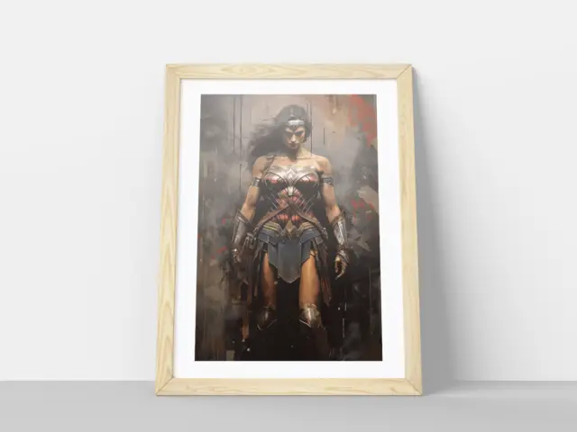 Wonder Woman Marvel DC Comic Superhero Wall Poster Print A4 -Frame NOT included