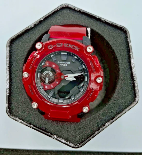 G-Shock GA2200SKL-4A Montre série Squelette, Rouge, Rouge, One Size