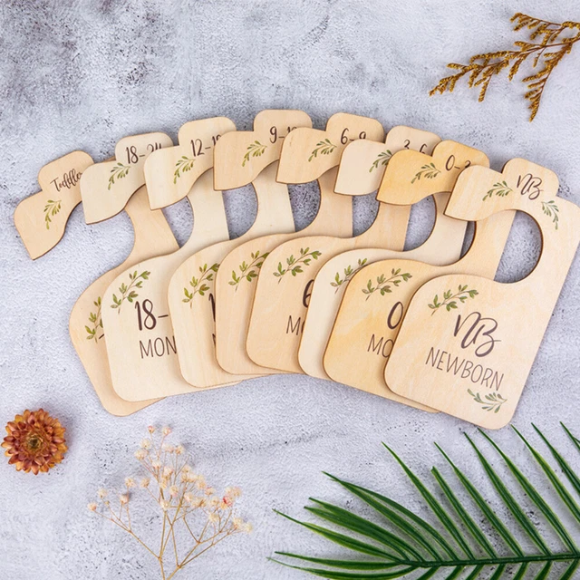 8pcs Adorable Easily Wooden Double Sided For Clothes Organizer Closet Dividers