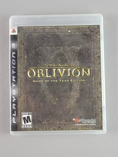 Elder Scrolls IV Oblivion Game of Year Playstation 3 PS3 w/Manual No Map Tested